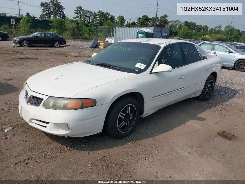 2003 Pontiac Bonneville Se VIN: 1G2HX52KX34151004 Lot: 42453593