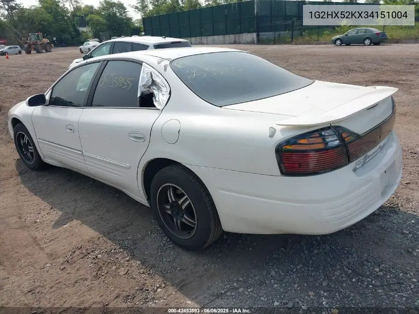 2003 Pontiac Bonneville Se VIN: 1G2HX52KX34151004 Lot: 42453593