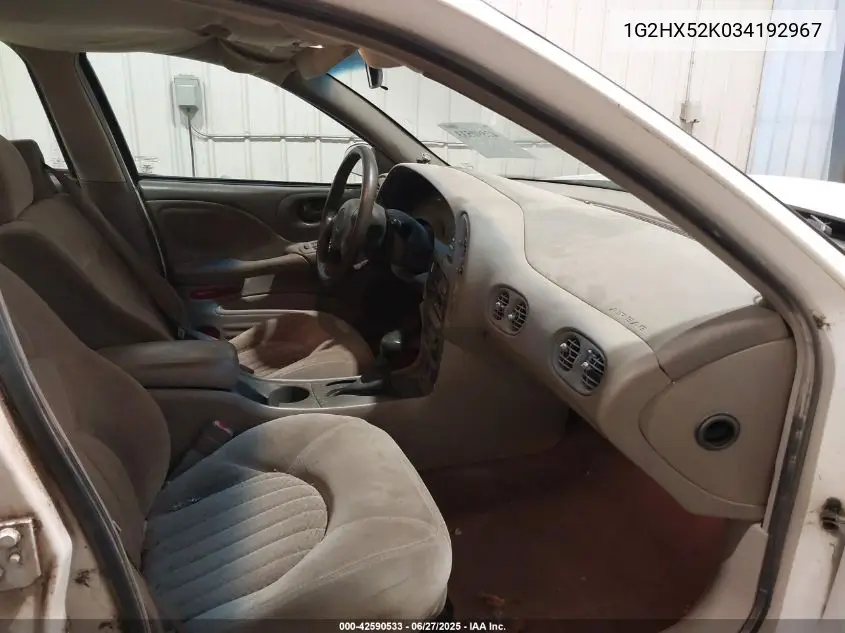 2003 Pontiac Bonneville Se VIN: 1G2HX52K034192967 Lot: 42590533