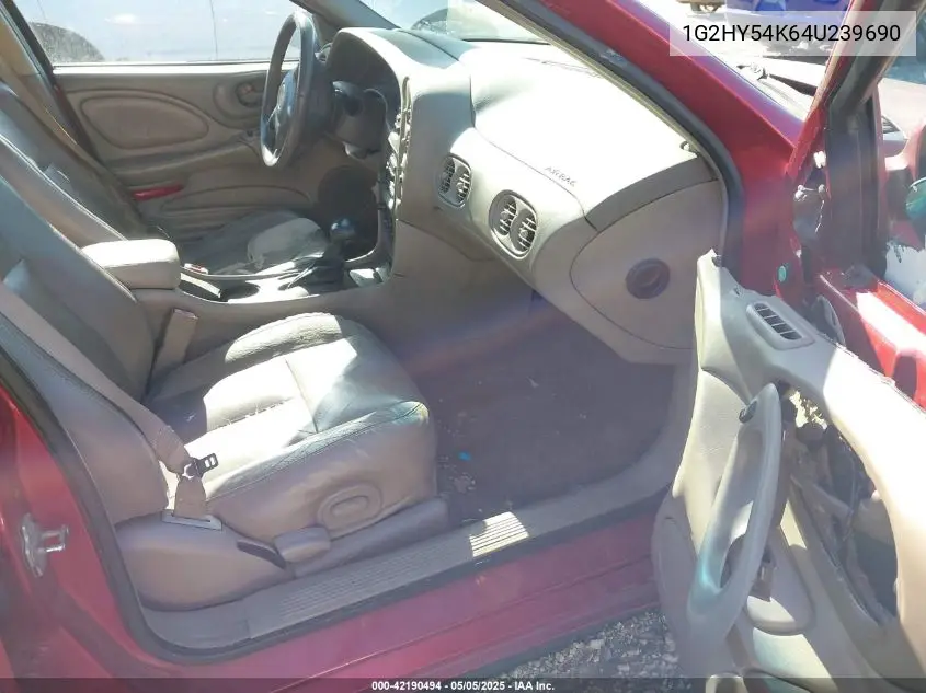 2004 Pontiac Bonneville Sle VIN: 1G2HY54K64U239690 Lot: 42190494