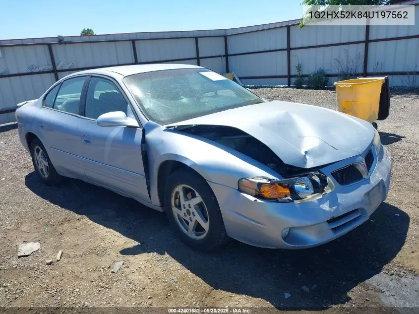 2004 Pontiac Bonneville Se VIN: 1G2HX52K84U197562 Lot: 42401582