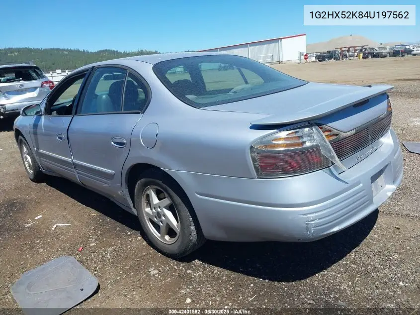 2004 Pontiac Bonneville Se VIN: 1G2HX52K84U197562 Lot: 42401582