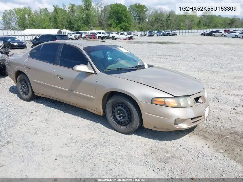 2005 Pontiac Bonneville Se VIN: 1G2HX52K55U153309 Lot: 41944792