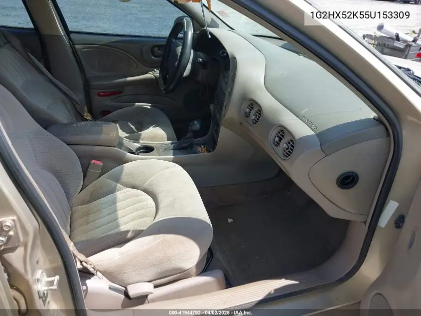 2005 Pontiac Bonneville Se VIN: 1G2HX52K55U153309 Lot: 41944792
