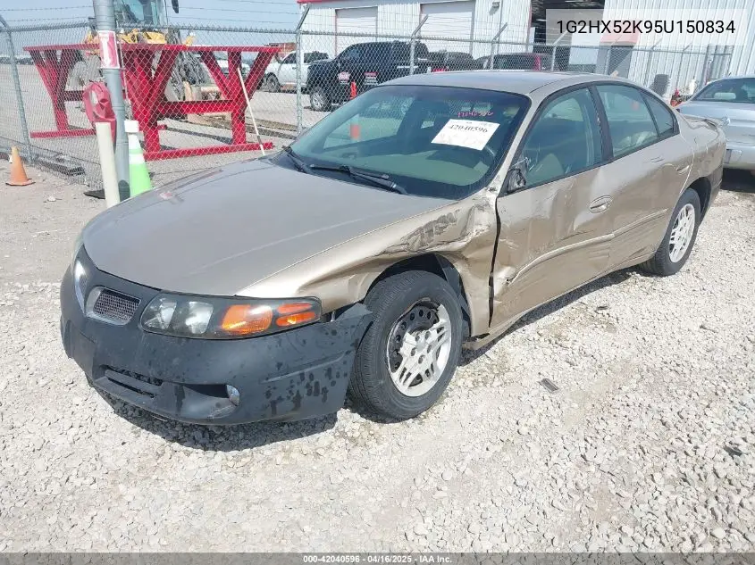 2005 Pontiac Bonneville Se VIN: 1G2HX52K95U150834 Lot: 42040596