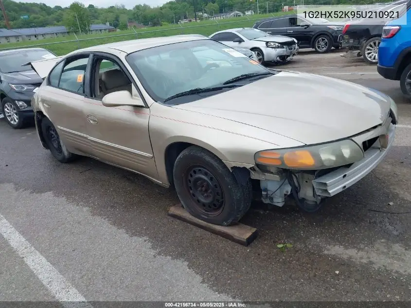 2005 Pontiac Bonneville Se VIN: 1G2HX52K95U210921 Lot: 42156734