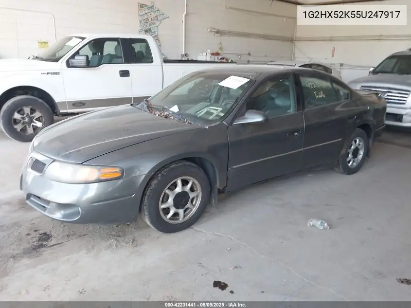 2005 Pontiac Bonneville Se VIN: 1G2HX52K55U247917 Lot: 42231441