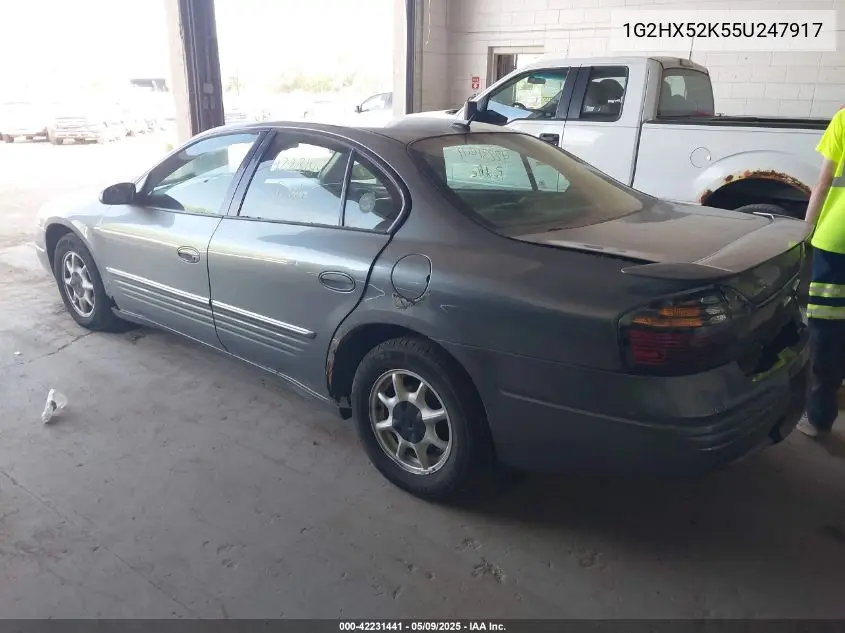 2005 Pontiac Bonneville Se VIN: 1G2HX52K55U247917 Lot: 42231441