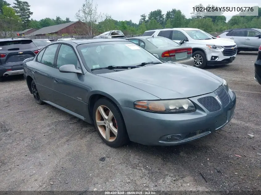 2005 Pontiac Bonneville Gxp VIN: 1G2HZ54Y55U106776 Lot: 42416248