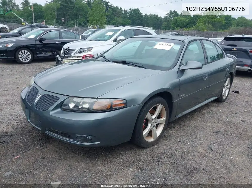 2005 Pontiac Bonneville Gxp VIN: 1G2HZ54Y55U106776 Lot: 42416248