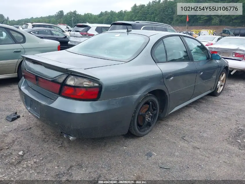 2005 Pontiac Bonneville Gxp VIN: 1G2HZ54Y55U106776 Lot: 42416248