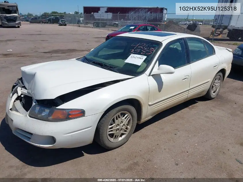 2005 Pontiac Bonneville Se VIN: 1G2HX52K95U125318 Lot: 42623585