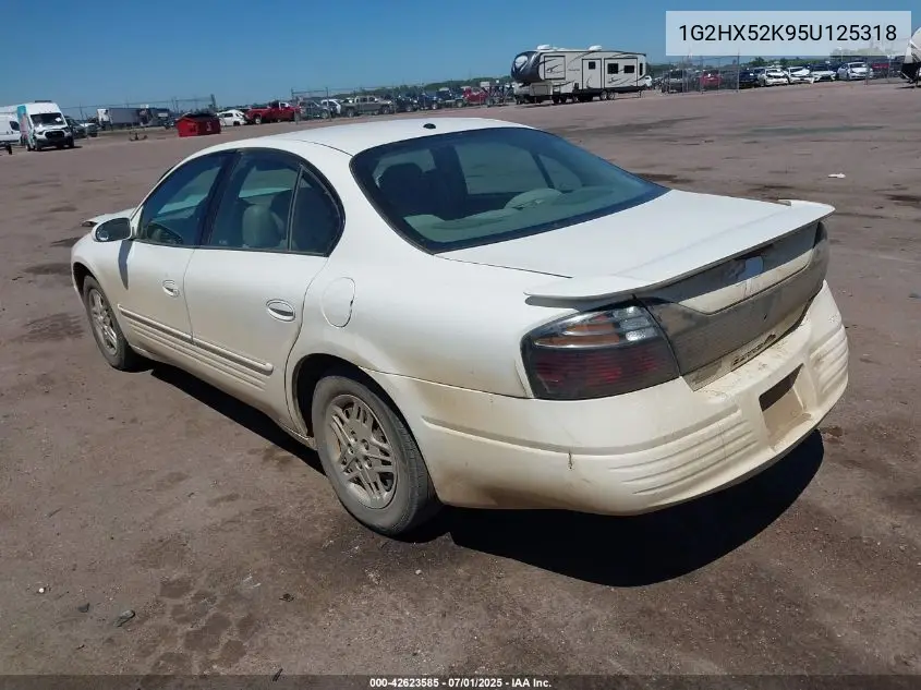 2005 Pontiac Bonneville Se VIN: 1G2HX52K95U125318 Lot: 42623585