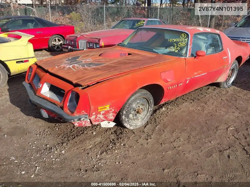 1970 Pontiac Firebird VIN: 2V87Y4N101395 Lot: 41500695