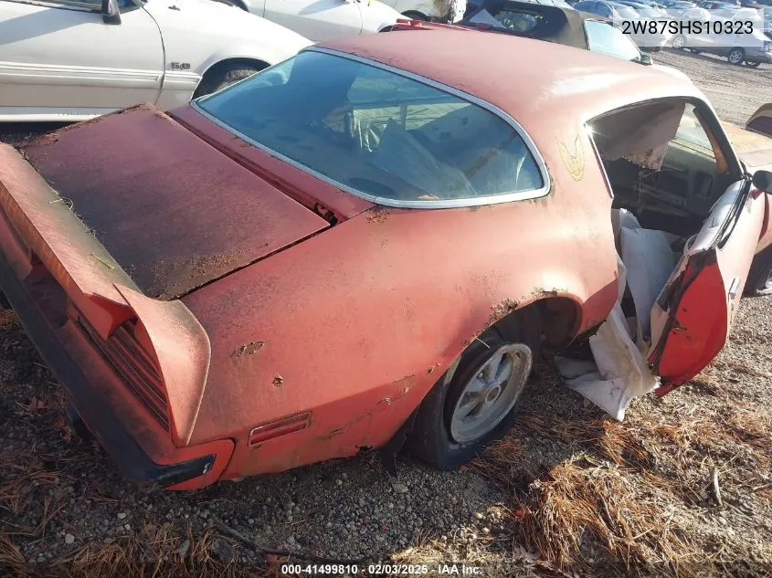 1974 Pontiac Firebird VIN: 2W87SHS10323 Lot: 41499810