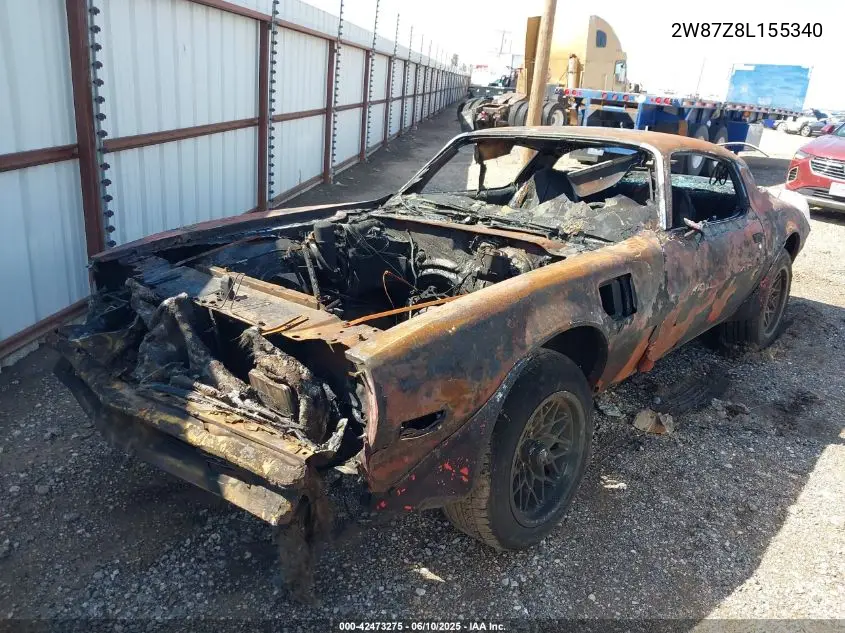 1978 Pontiac Firebird VIN: 2W87Z8L155340 Lot: 42473275