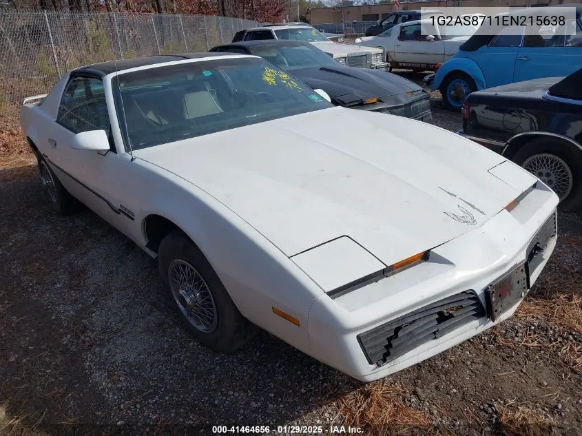1984 Pontiac Firebird VIN: 1G2AS8711EN215638 Lot: 41464656
