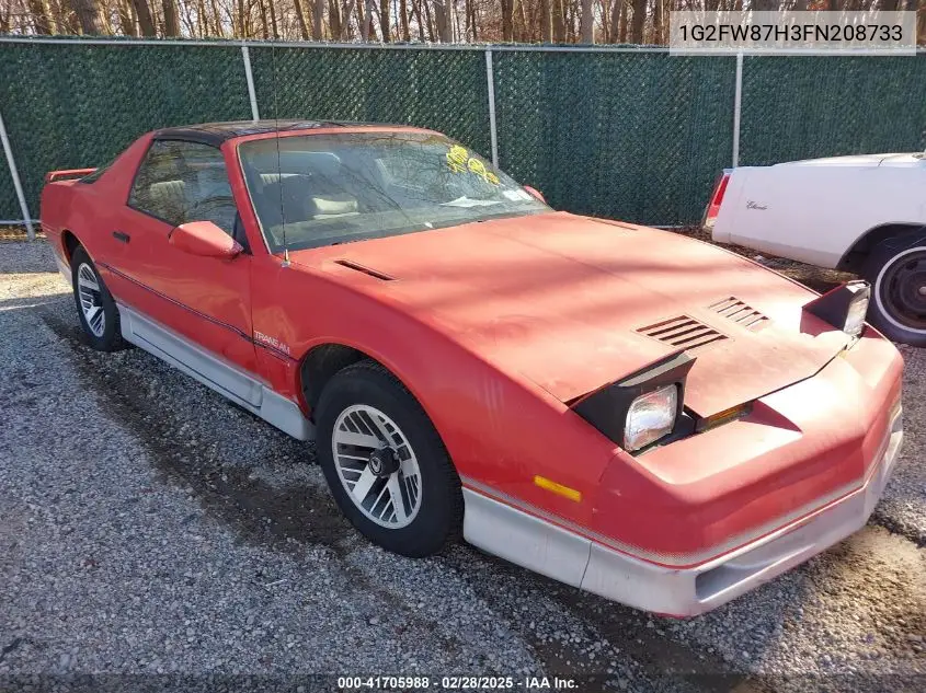 1985 Pontiac Firebird Trans Am VIN: 1G2FW87H3FN208733 Lot: 41705988