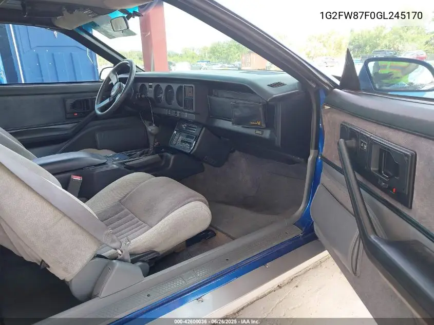 1986 Pontiac Firebird Trans Am VIN: 1G2FW87F0GL245170 Lot: 42600036