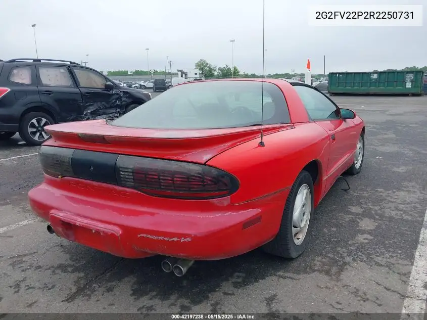 1994 Pontiac Firebird Formula/Trans Am/Gt VIN: 2G2FV22P2R2250731 Lot: 42197238