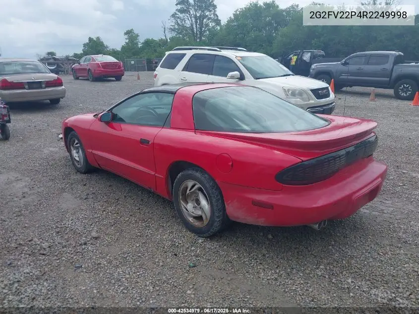 1994 Pontiac Firebird Formula/Trans Am/Gt VIN: 2G2FV22P4R2249998 Lot: 42534979