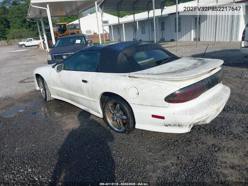 1995 Pontiac Firebird Formula/Trans Am VIN: 2G2FV32P8S2217647 Lot: 42115118