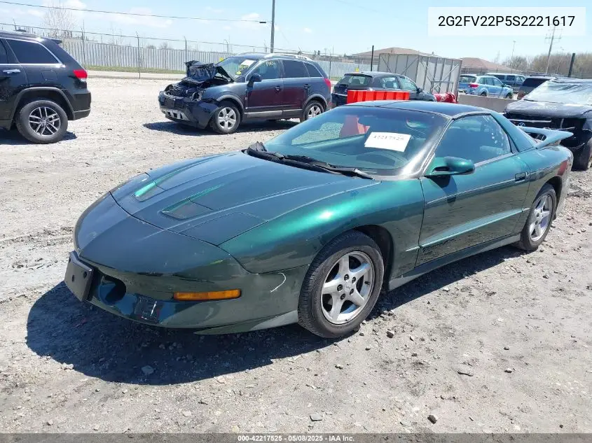 1995 Pontiac Firebird Formula/Trans Am VIN: 2G2FV22P5S2221617 Lot: 42217525