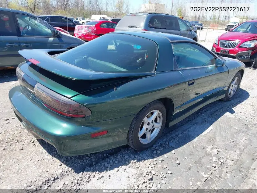 1995 Pontiac Firebird Formula/Trans Am VIN: 2G2FV22P5S2221617 Lot: 42217525