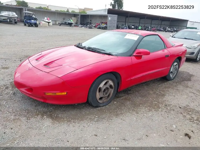1995 Pontiac Firebird VIN: 2G2FS22K8S2253829 Lot: 42471573