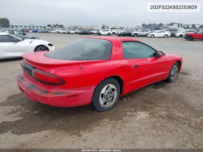 1995 Pontiac Firebird VIN: 2G2FS22K8S2253829 Lot: 42471573
