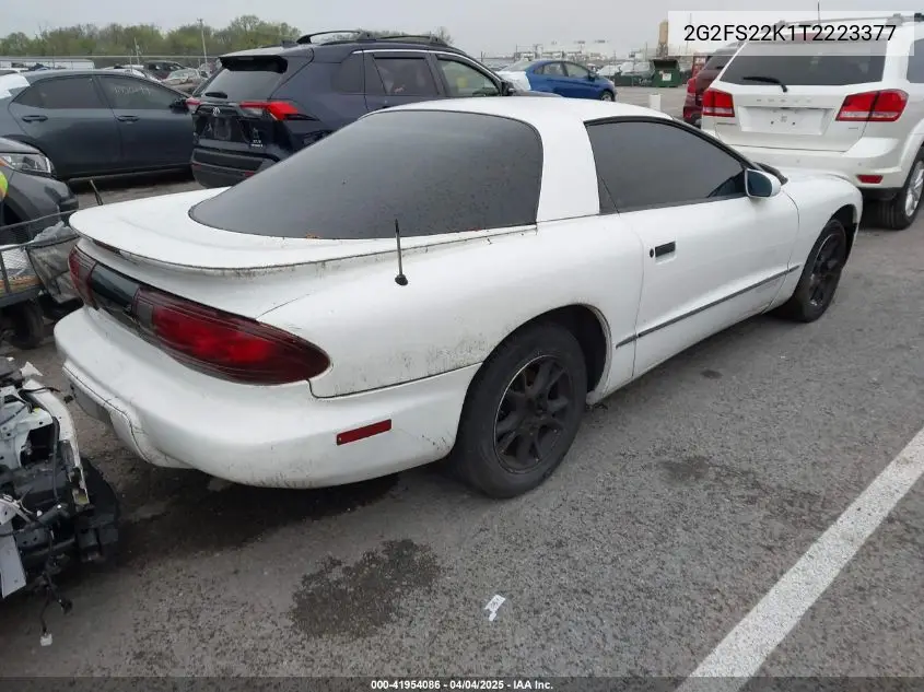 1996 Pontiac Firebird VIN: 2G2FS22K1T2223377 Lot: 41954086
