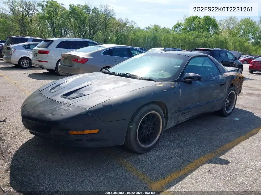 1996 Pontiac Firebird VIN: 2G2FS22K0T2231261 Lot: 42088061