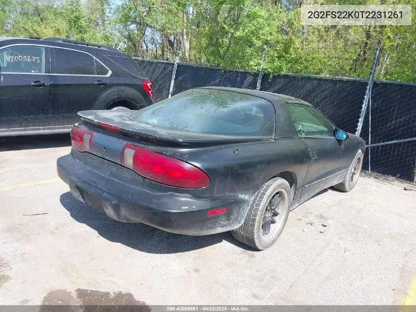 1996 Pontiac Firebird VIN: 2G2FS22K0T2231261 Lot: 42088061