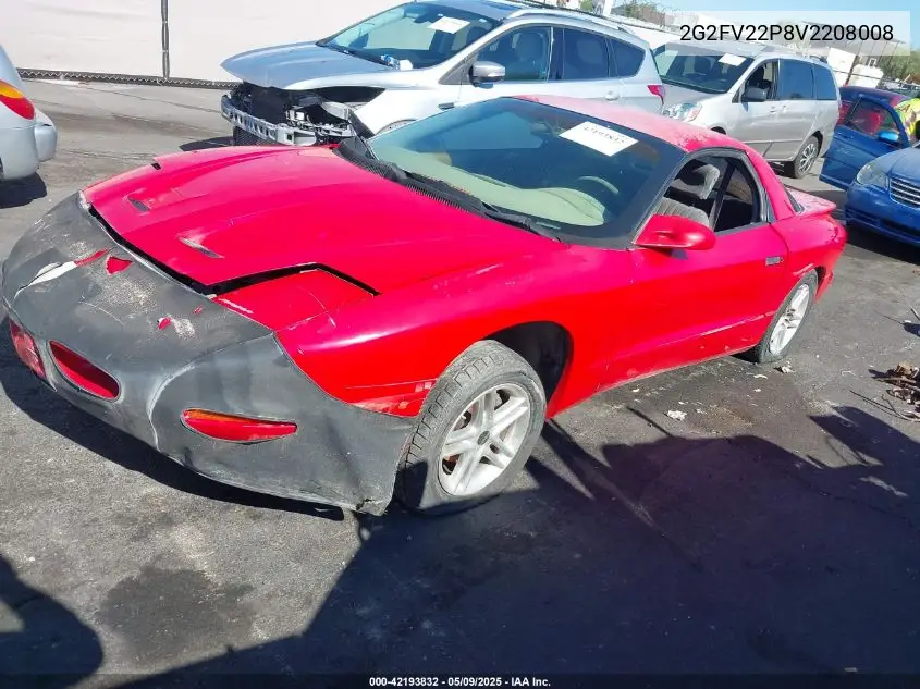 1997 Pontiac Firebird Formula VIN: 2G2FV22P8V2208008 Lot: 42193832