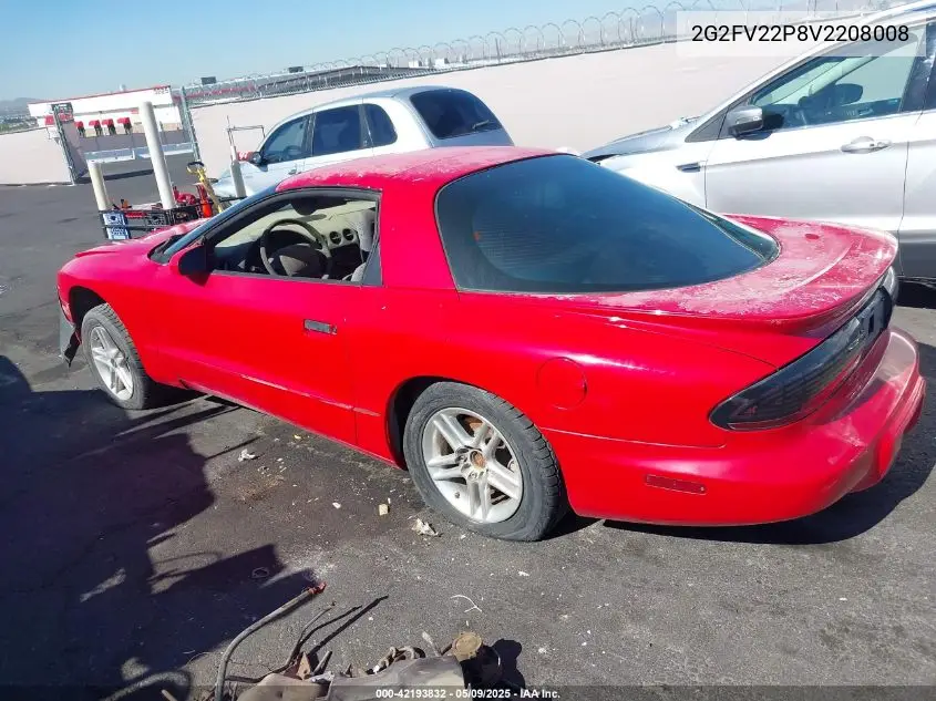 1997 Pontiac Firebird Formula VIN: 2G2FV22P8V2208008 Lot: 42193832