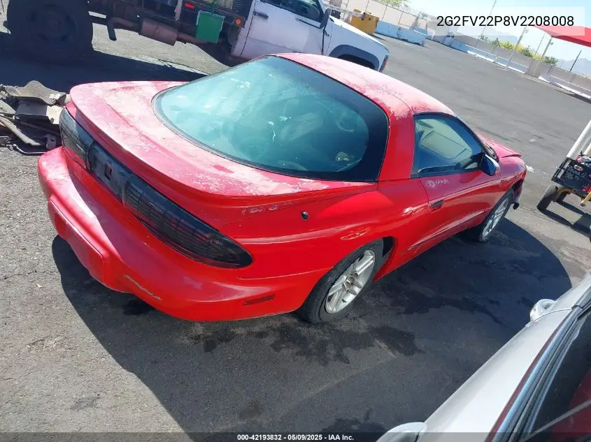 1997 Pontiac Firebird Formula VIN: 2G2FV22P8V2208008 Lot: 42193832