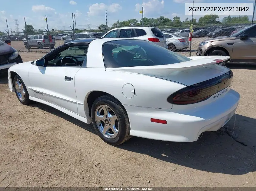 1997 Pontiac Firebird Trans Am VIN: 2G2FV22PXV2213842 Lot: 42642234