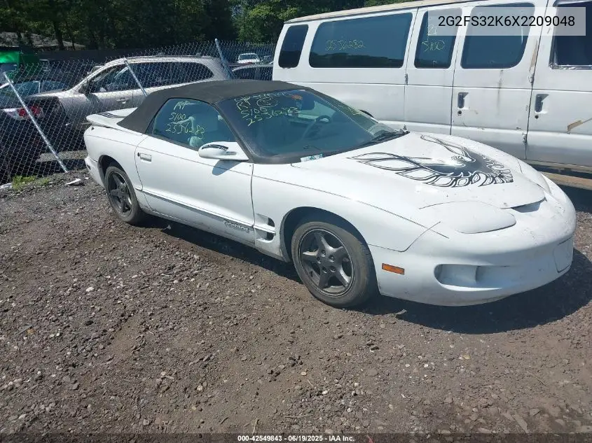 1999 Pontiac Firebird VIN: 2G2FS32K6X2209048 Lot: 42549843