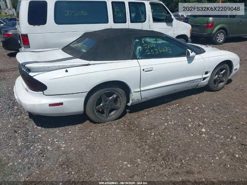 1999 Pontiac Firebird VIN: 2G2FS32K6X2209048 Lot: 42549843