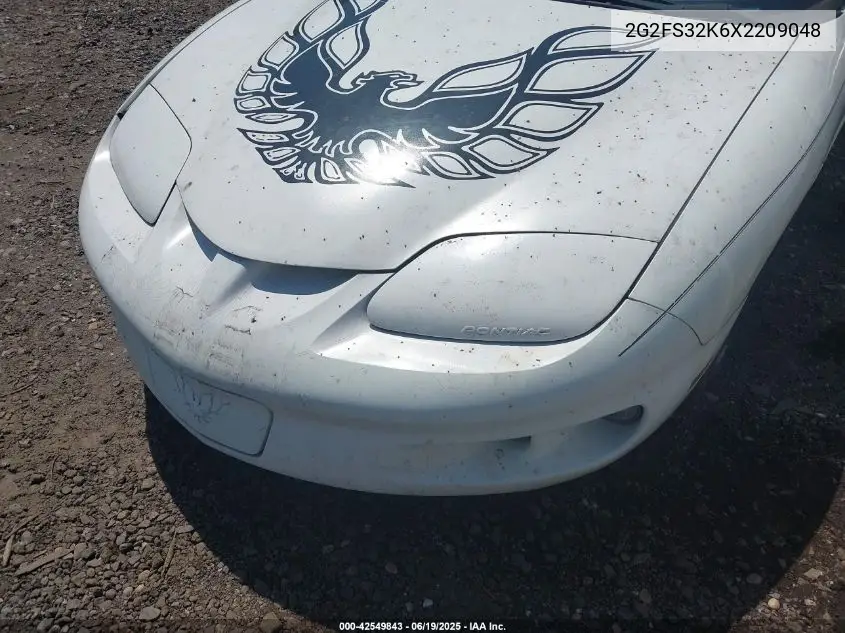 1999 Pontiac Firebird VIN: 2G2FS32K6X2209048 Lot: 42549843