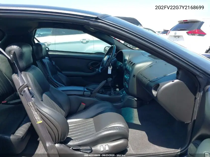 2000 Pontiac Firebird Trans Am VIN: 2G2FV22G7Y2168699 Lot: 42335809
