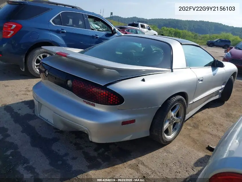 2000 Pontiac Firebird Trans Am VIN: 2G2FV22G9Y2156103 Lot: 42540124