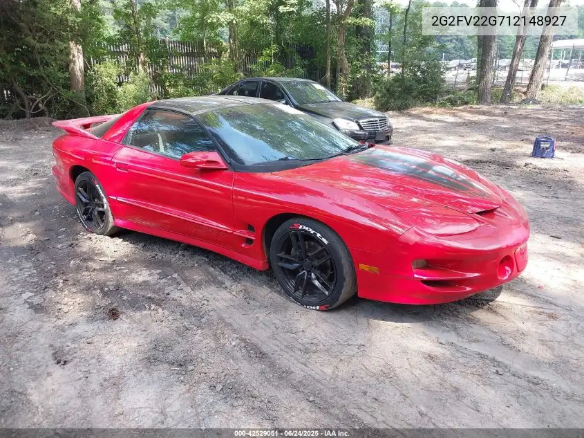 2001 Pontiac Firebird Trans Am VIN: 2G2FV22G712148927 Lot: 42529051