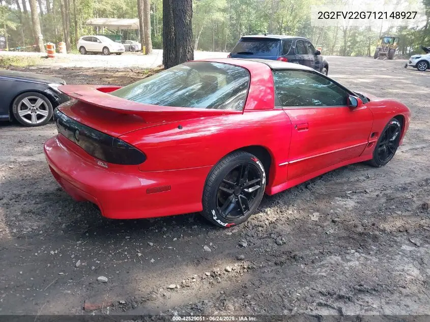 2001 Pontiac Firebird Trans Am VIN: 2G2FV22G712148927 Lot: 42529051