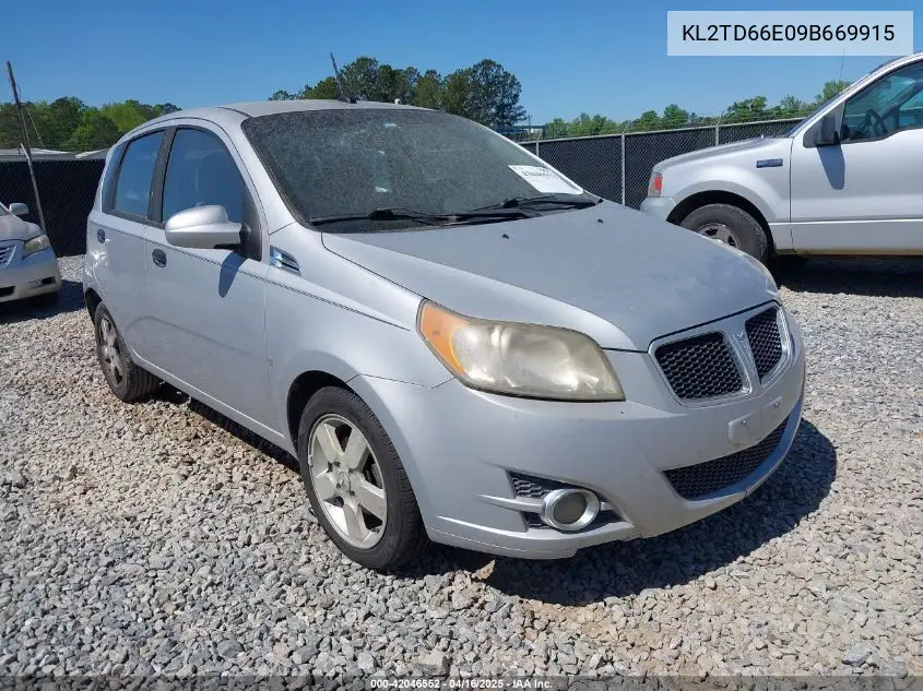 2009 Pontiac G3 VIN: KL2TD66E09B669915 Lot: 42046552