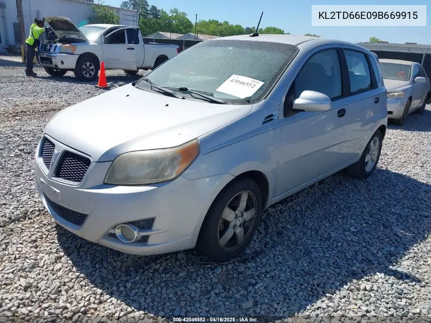2009 Pontiac G3 VIN: KL2TD66E09B669915 Lot: 42046552