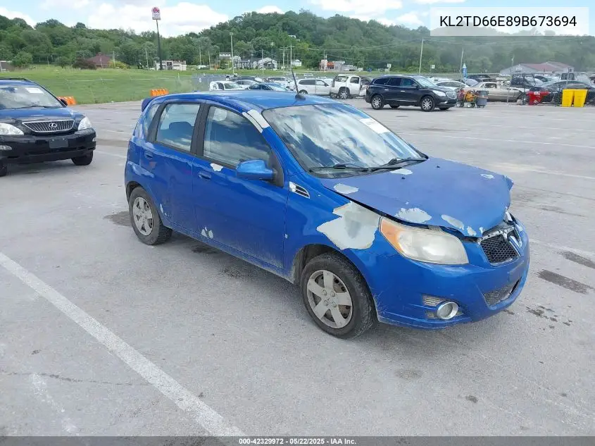 2009 Pontiac G3 VIN: KL2TD66E89B673694 Lot: 42329972