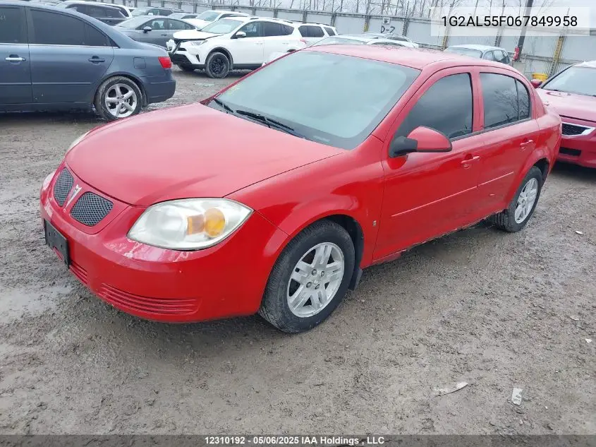 2006 Pontiac Pursuit Se VIN: 1G2AL55F067849958 Lot: 12310192