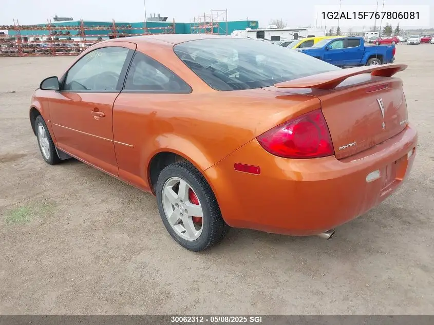 2006 Pontiac Pursuit Se VIN: 1G2AL15F767806081 Lot: 30062312