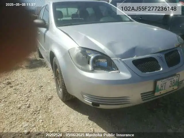 2007 Pontiac G5 VIN: 1G2AJ55F277236148 Lot: 20202524